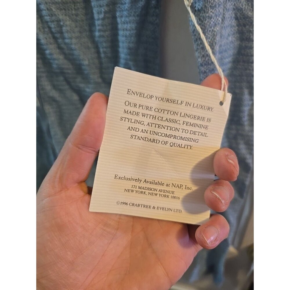 crabtree evelyn NWT Mohair, Wool, Silk Blend Cardigan Sweatee Dusty Blue. Medium - Picture 7 of 15